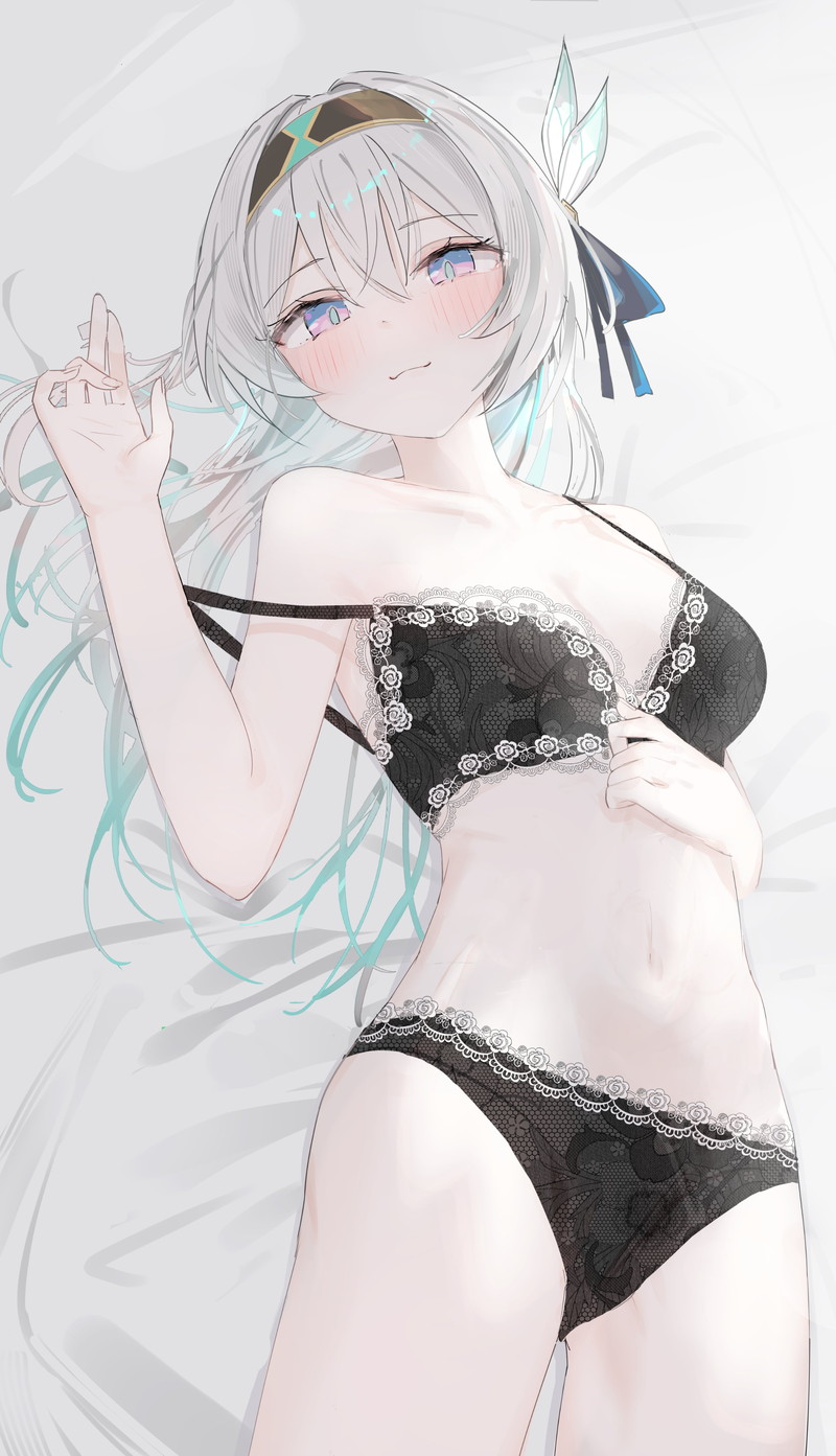 【二次】エッチで可愛いブラジャーを付けた女の子のエロ画像 Part７５