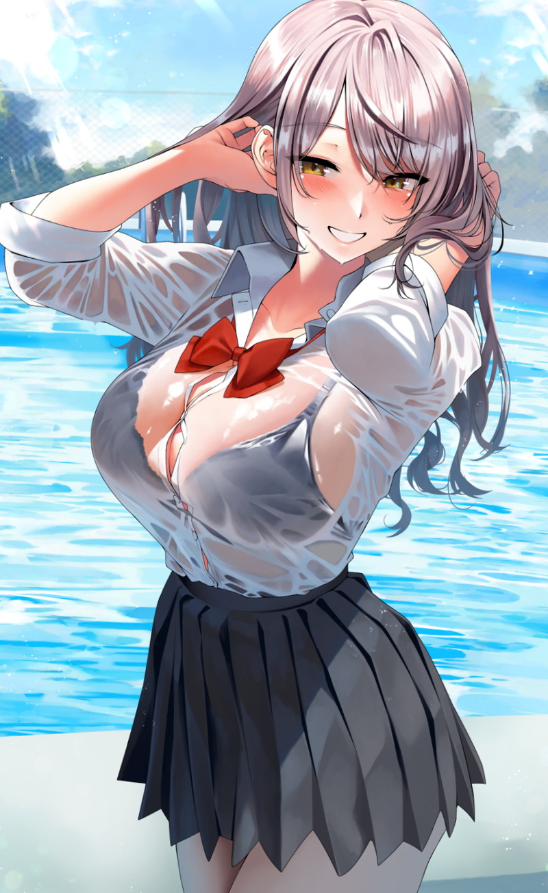 【二次】エッチで可愛いブラジャーを付けた女の子のエロ画像 Part７５
