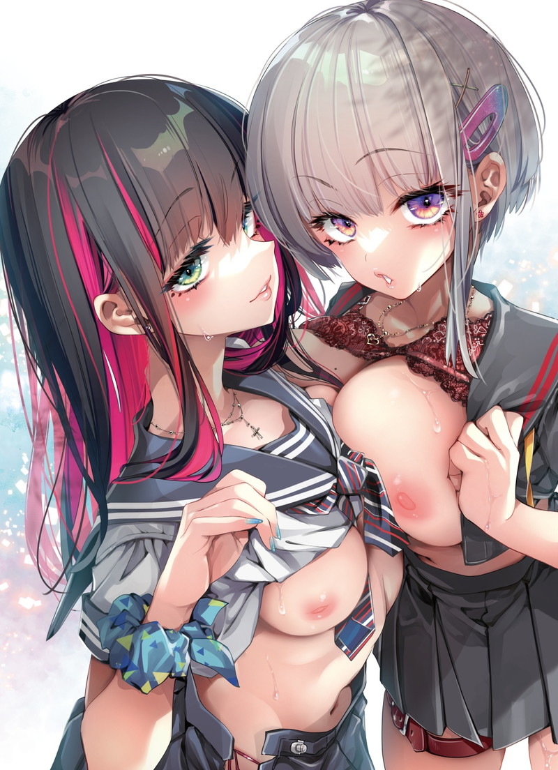 乳首ポロリ、おっぱい丸出しの二次エロ画像 Part２３