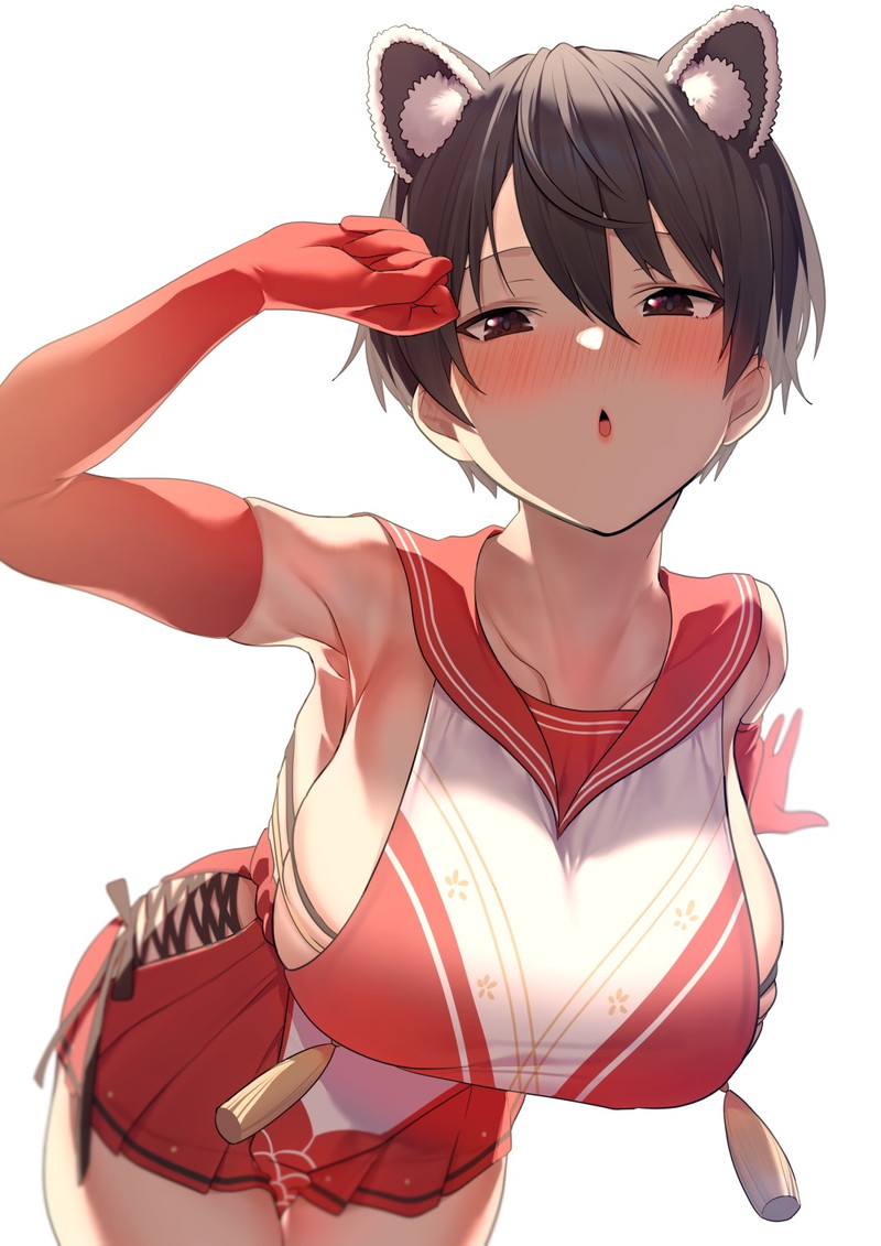 【二次】衣服に包まれた着衣おっぱいに興奮するエロ画像 Part２２