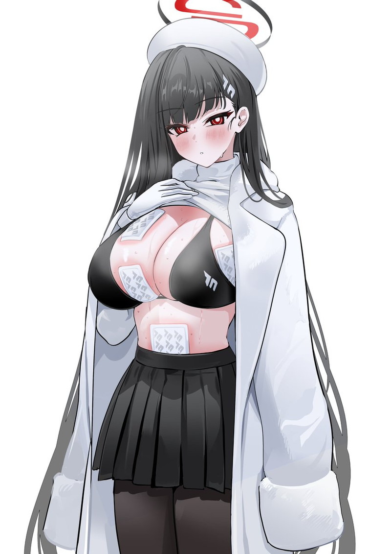 【二次】自分で服を捲って下着や身体を見せるたくし上げエロ画像 Part１３