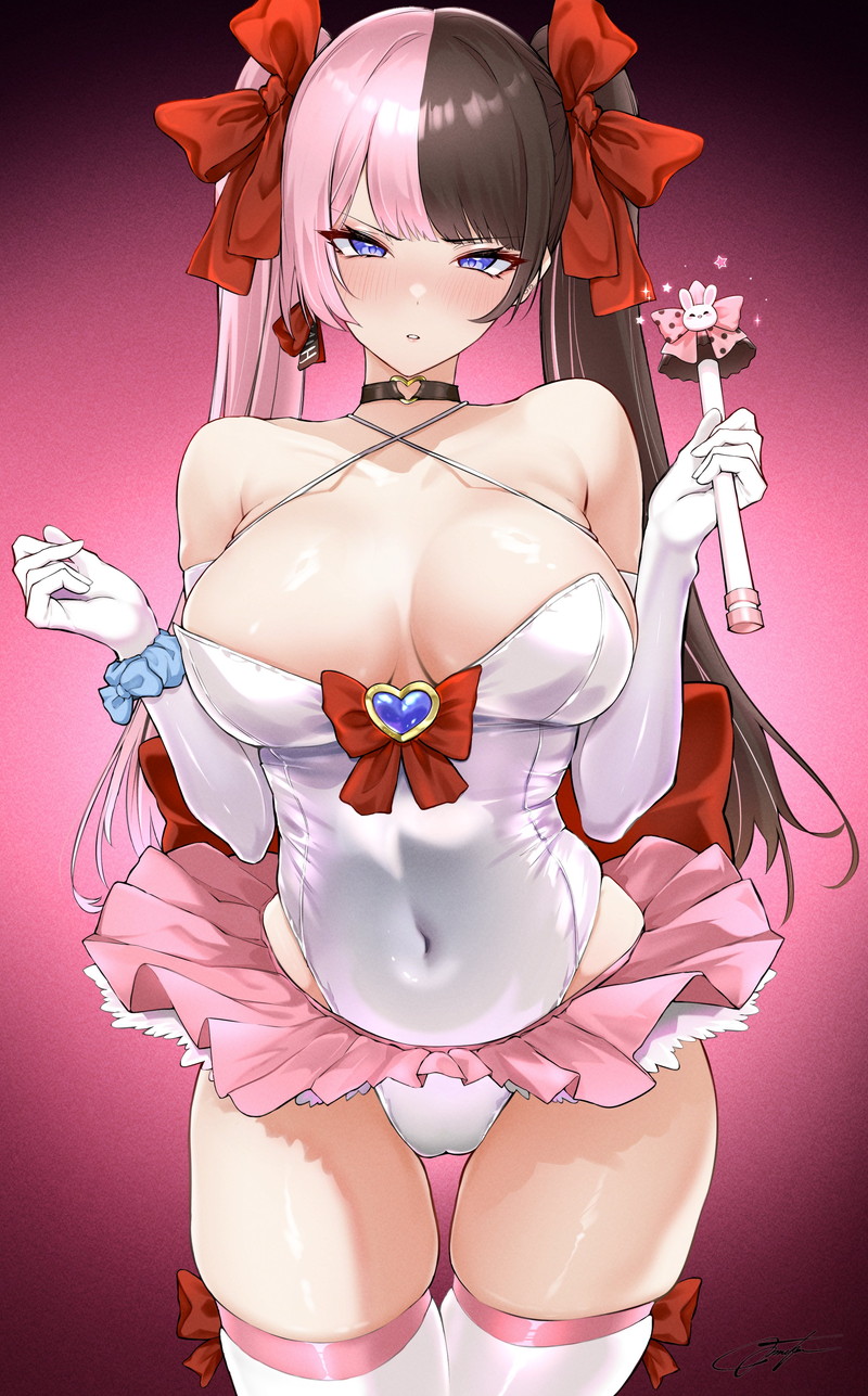 【二次】テカテカな金ビキニやエナメル素材コスチュームのエロ画像 Part１２