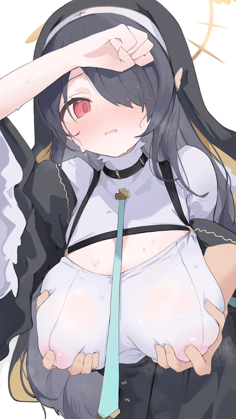 【二次】濡れ透けやスケスケな服を着た女の子のエロ画像 Part４１
