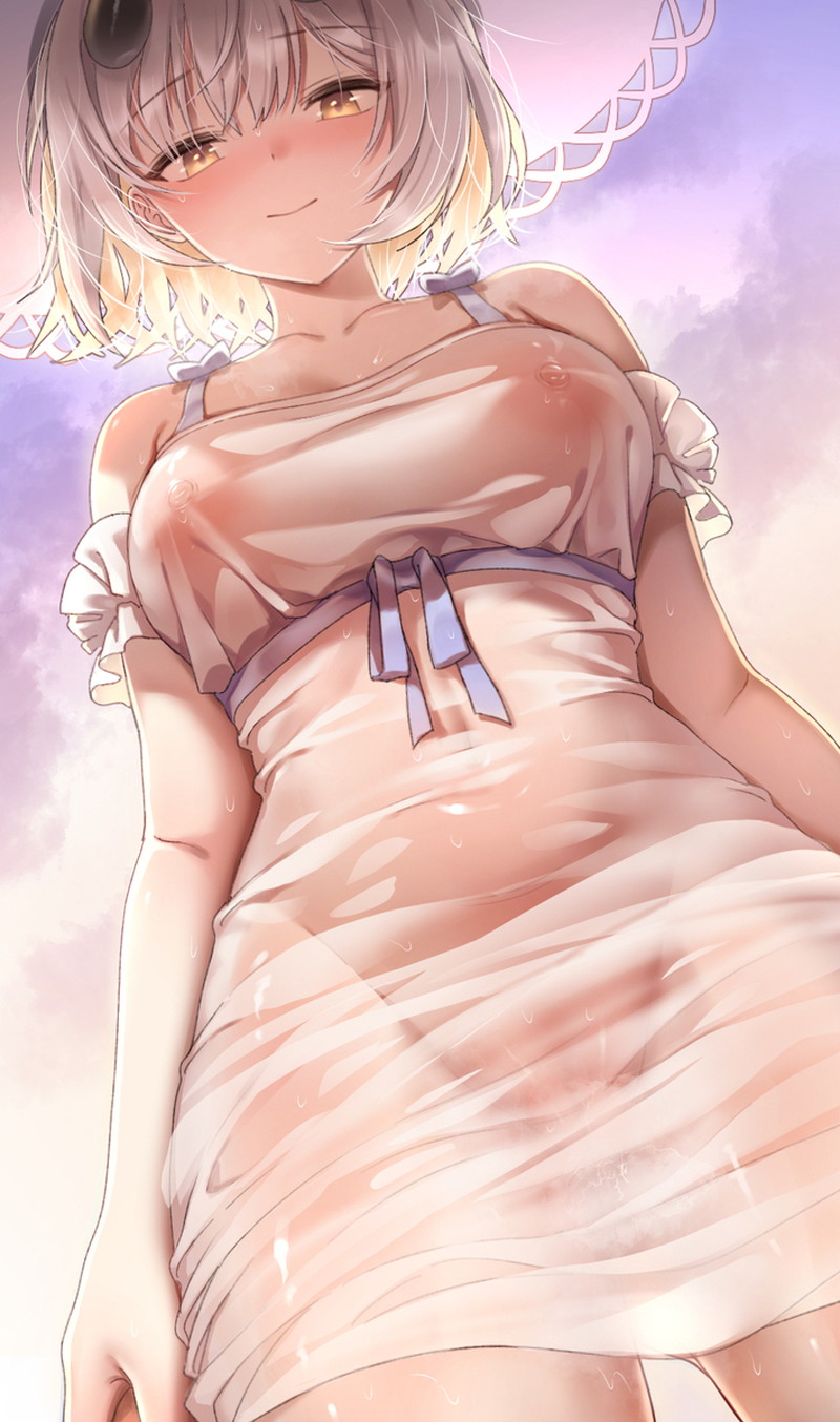 【二次】濡れ透けやスケスケな服を着た女の子のエロ画像 Part４１