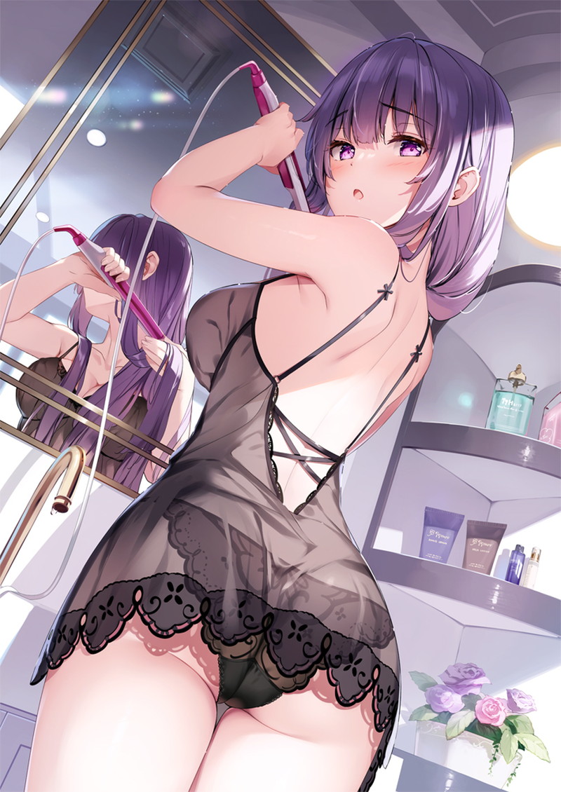 【二次】濡れ透けやスケスケな服を着た女の子のエロ画像 Part４１
