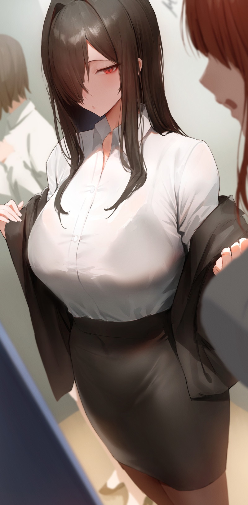 【二次】濡れ透けやスケスケな服を着た女の子のエロ画像 Part４１