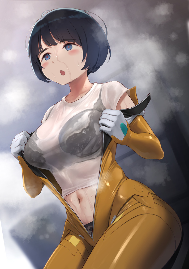 【二次】濡れ透けやスケスケな服を着た女の子のエロ画像 Part４１