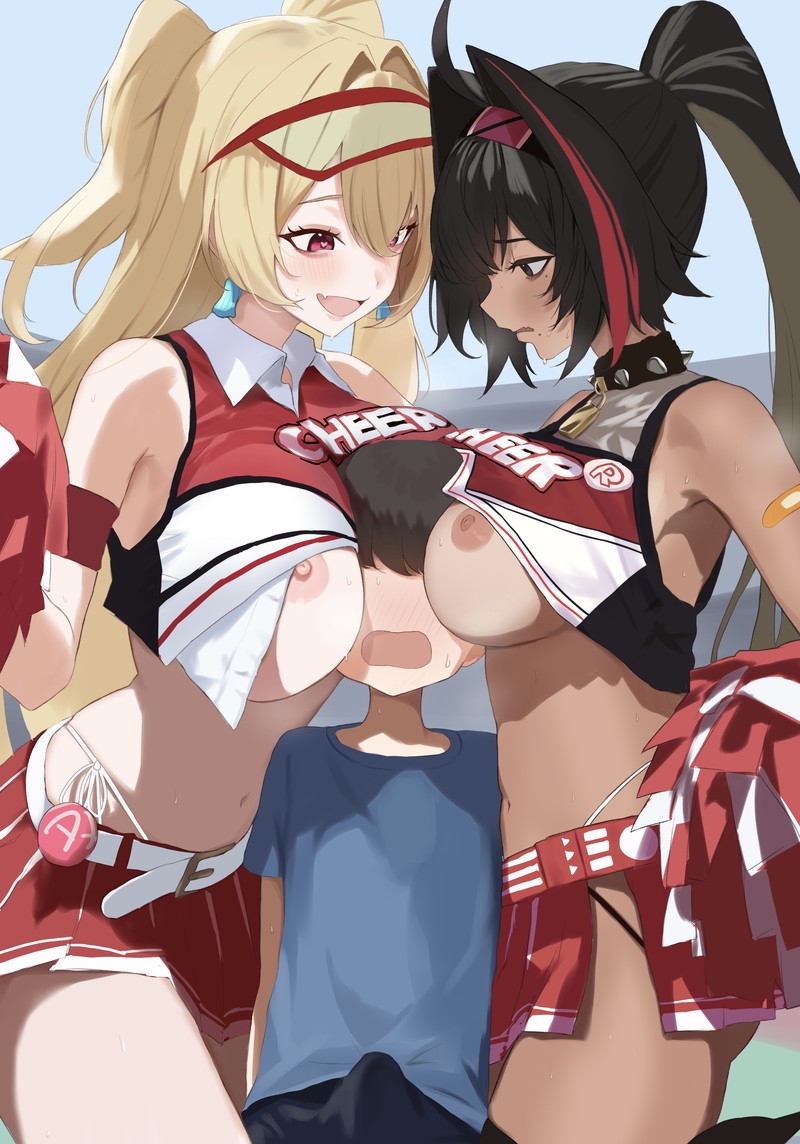 【二次】チアガールコスの女の子たちのエロ画像 Part３