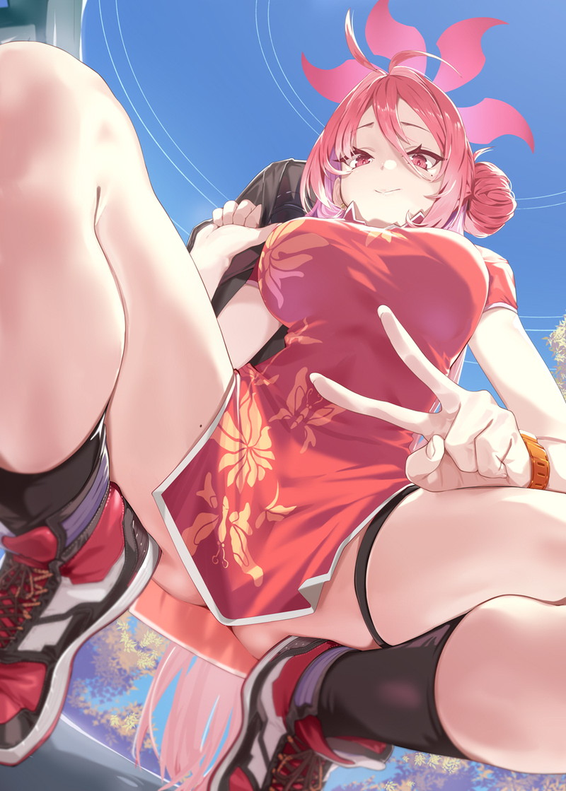 【二次】ピースサインをしている女の子たちのエロ画像 Part４２