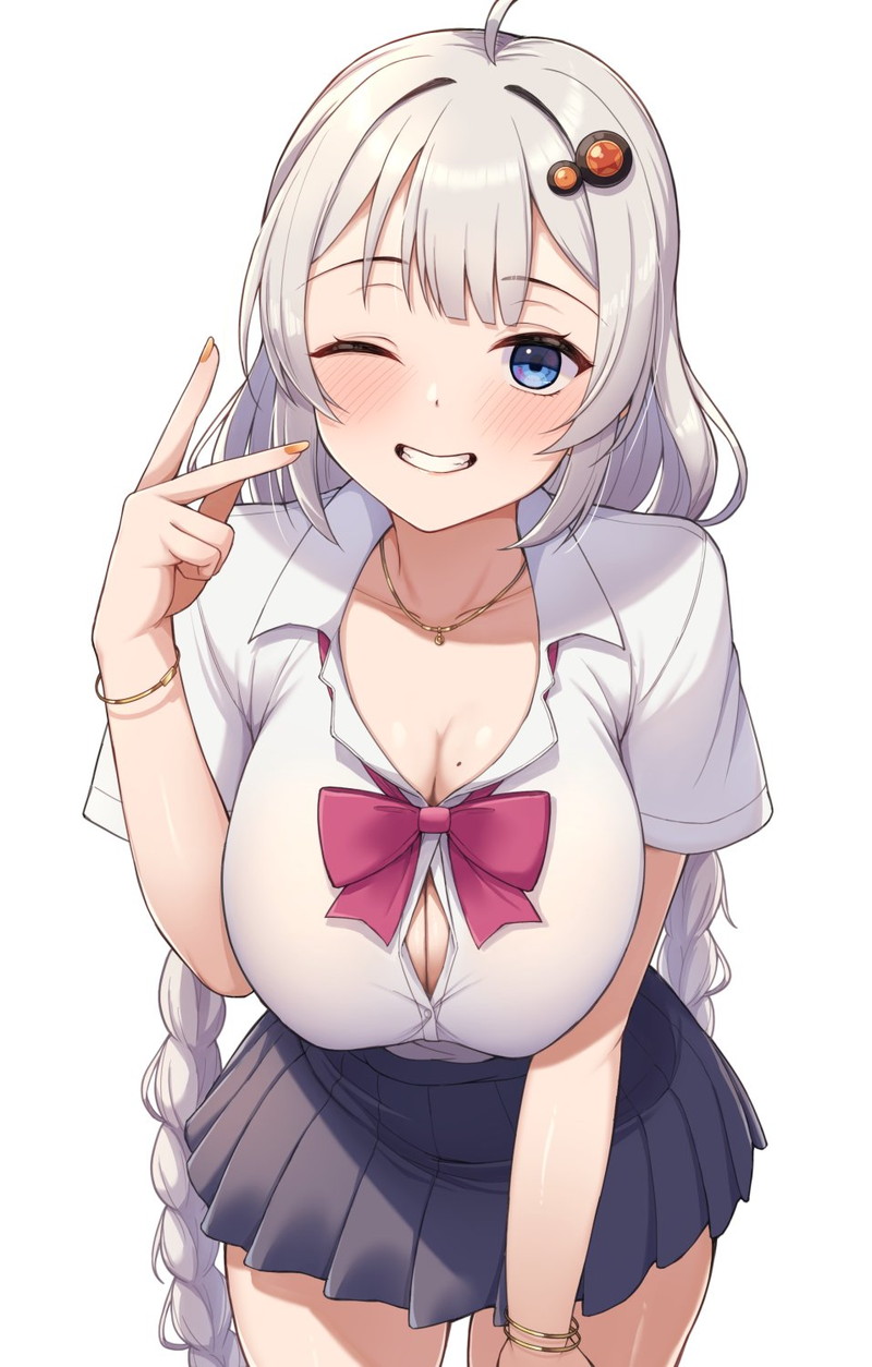 【二次】ピースサインをしている女の子たちのエロ画像 Part４２