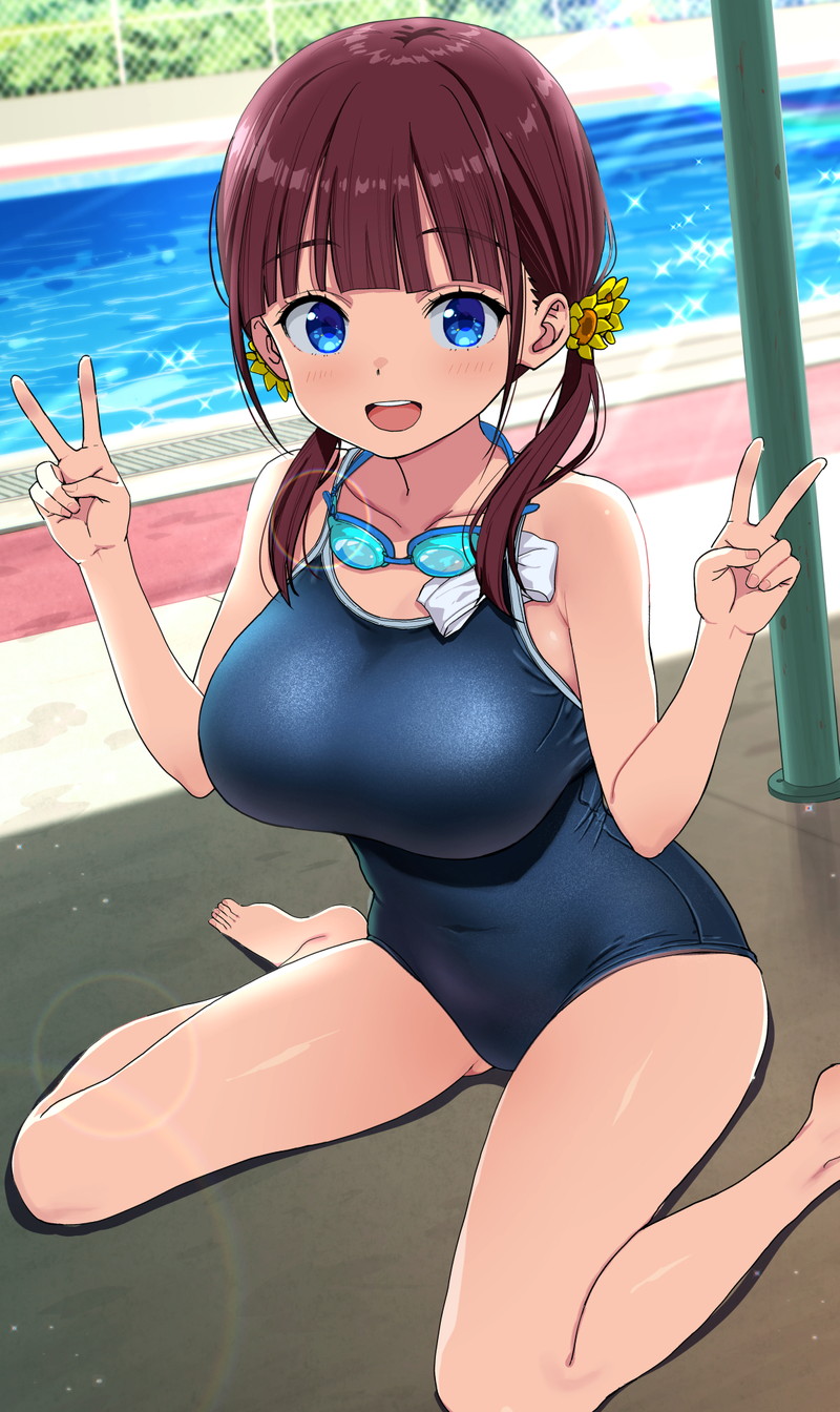 【二次】ピースサインをしている女の子たちのエロ画像 Part４２