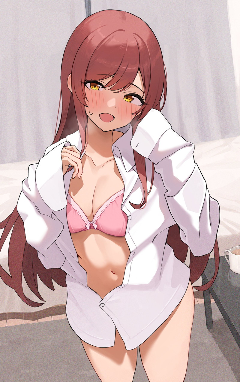 【二次】エッチで可愛いブラジャーを付けた女の子のエロ画像 Part７６