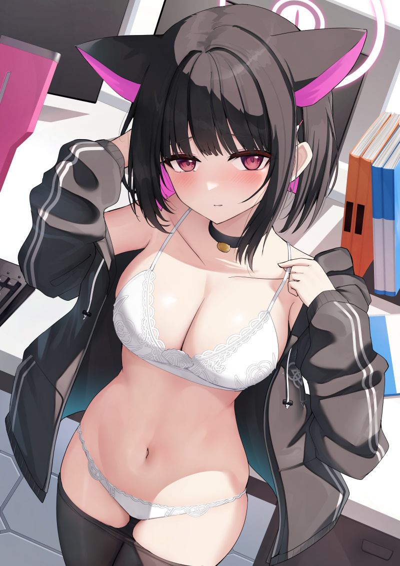 【二次】エッチで可愛いブラジャーを付けた女の子のエロ画像 Part７６