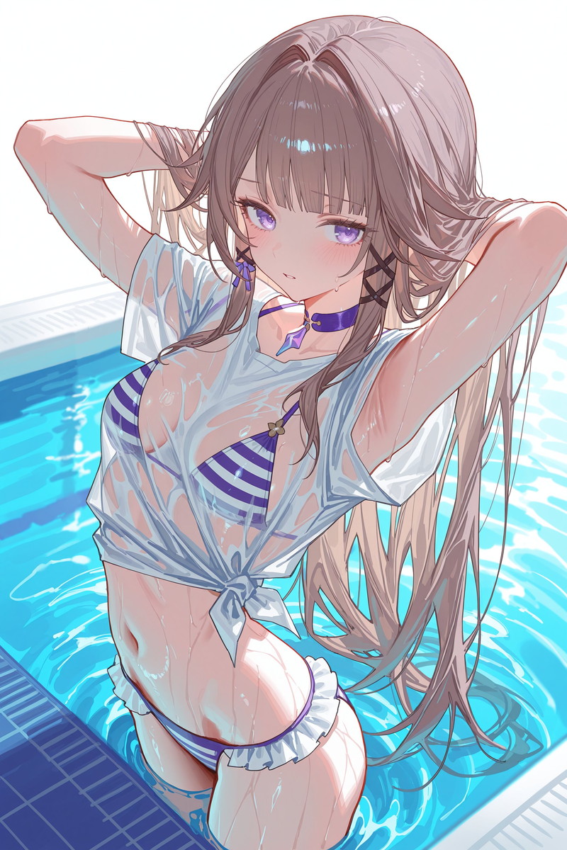 【二次】ロングヘアー、長髪の女の子のエロ画像 Part４７