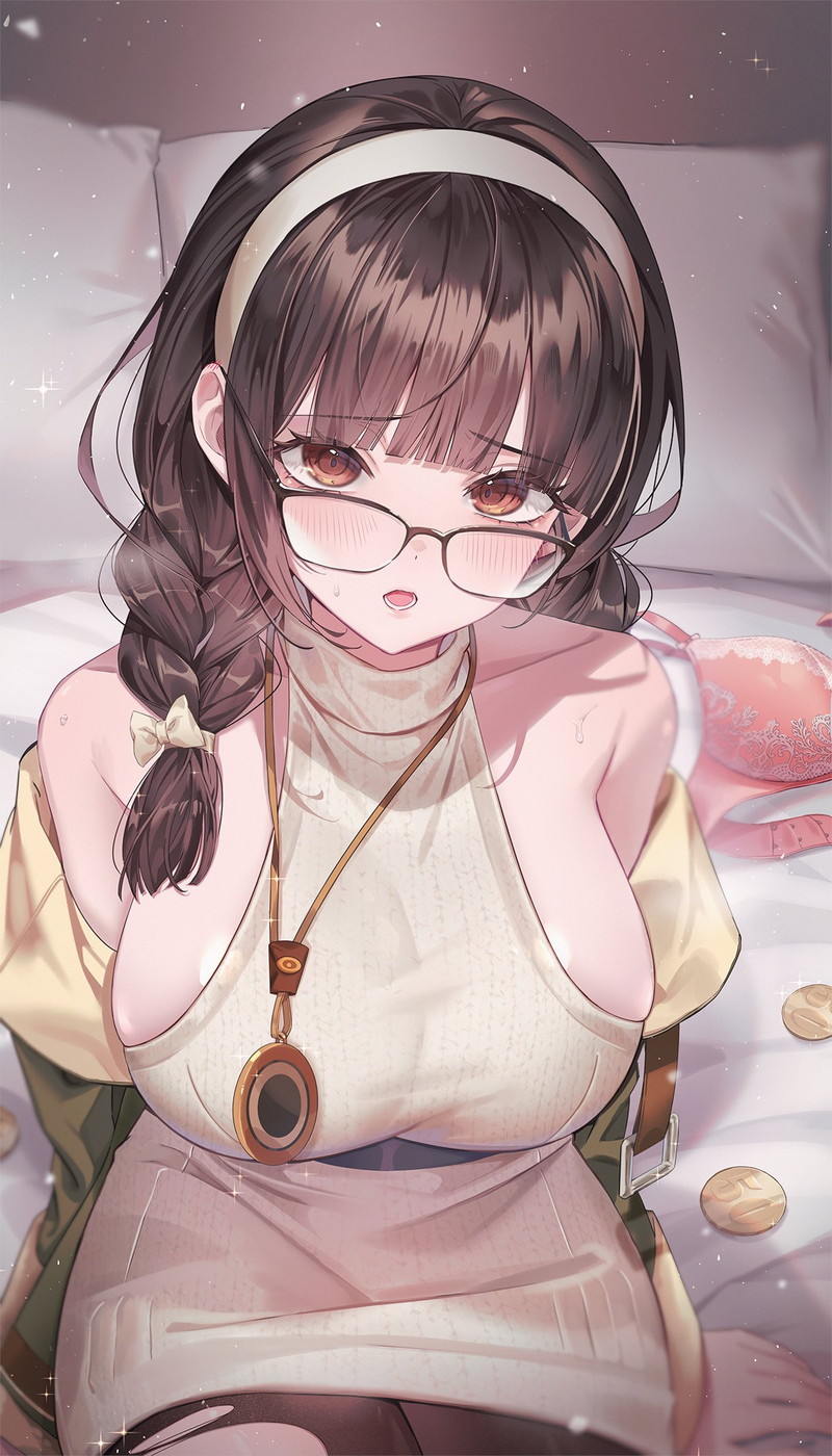 【二次】横乳、はみ出しおっぱいコスのエロ画像 Part３