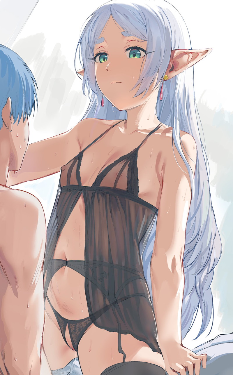 【二次】胸やオマンコ部分に穴が開いた格好をした女の子のエロ画像 Part２３