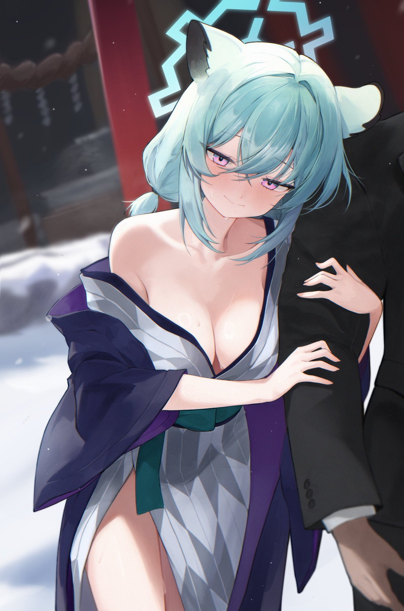 【二次】扇情的なはだけ、脱げかけエロ画像 Part３６