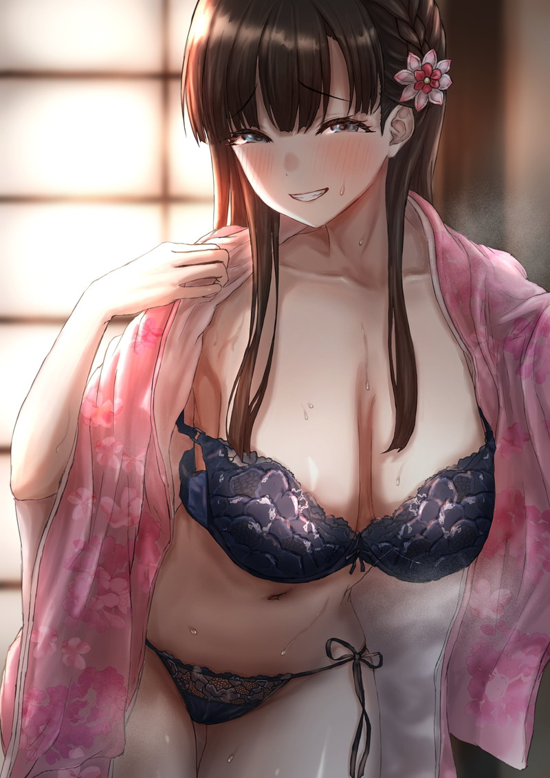【二次】扇情的なはだけ、脱げかけエロ画像 Part３７