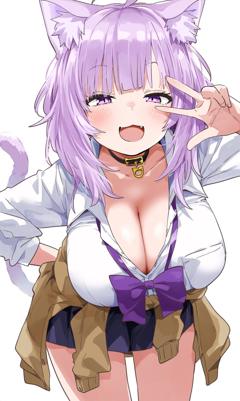 【二次】胸の谷間がエロい格好の女の子たちのエロ画像 Part１４