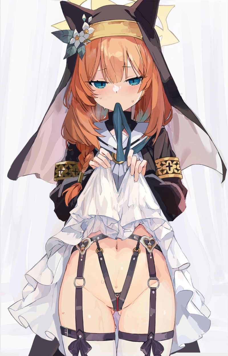 【二次】エッチなガーターベルトを付けた女子たちのエロ画像 Part６