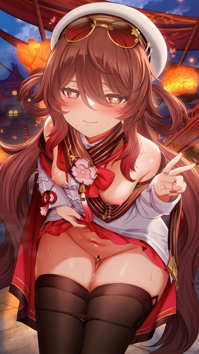 【二次】ピースサインをしている女の子たちのエロ画像 Part４２