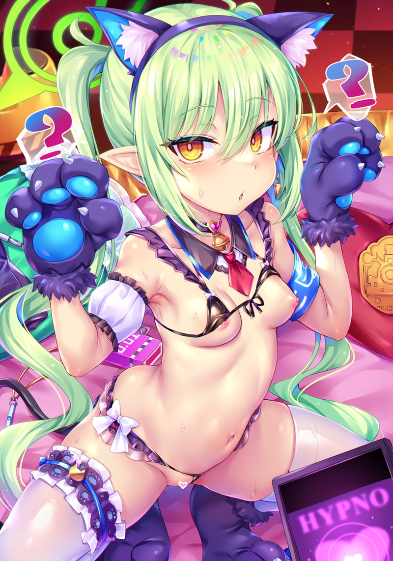 下品なガニ股エロ蹲踞の姿勢がエロい二次画像 Part３３
