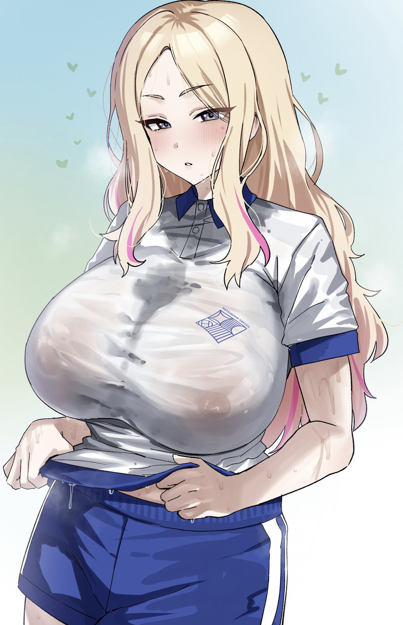 【二次】濡れ透けやスケスケな服を着た女の子のエロ画像 Part４２