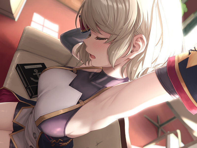 【二次】肩と腕が露出したノースリーブ服のエロ画像 Part２