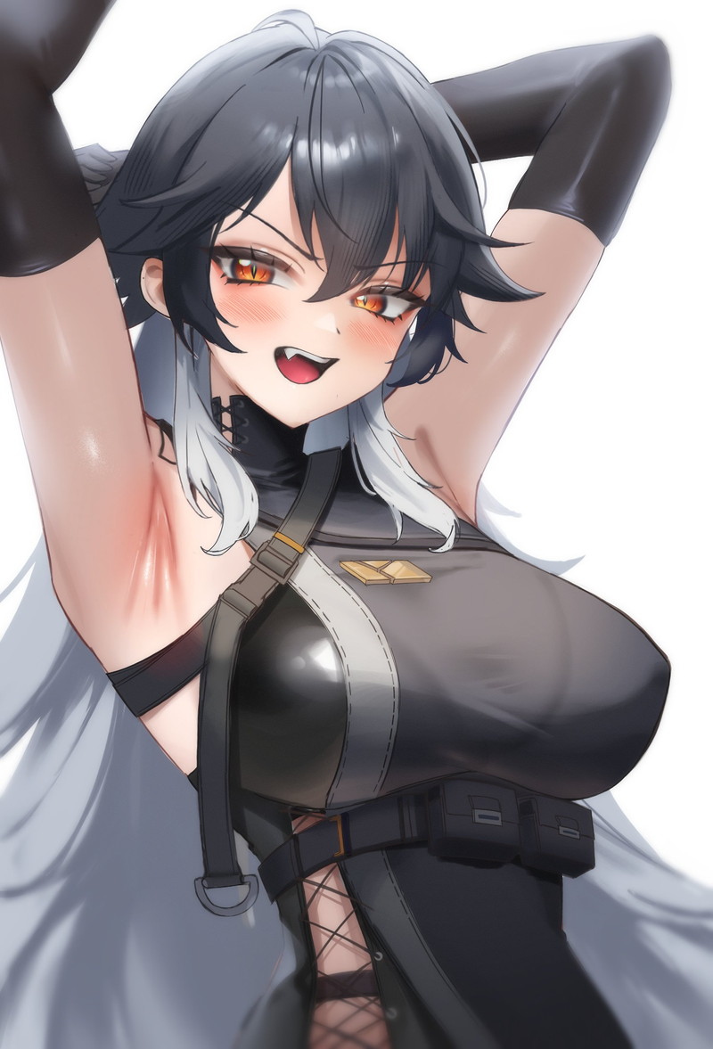 【二次】肩と腕が露出したノースリーブ服のエロ画像 Part２