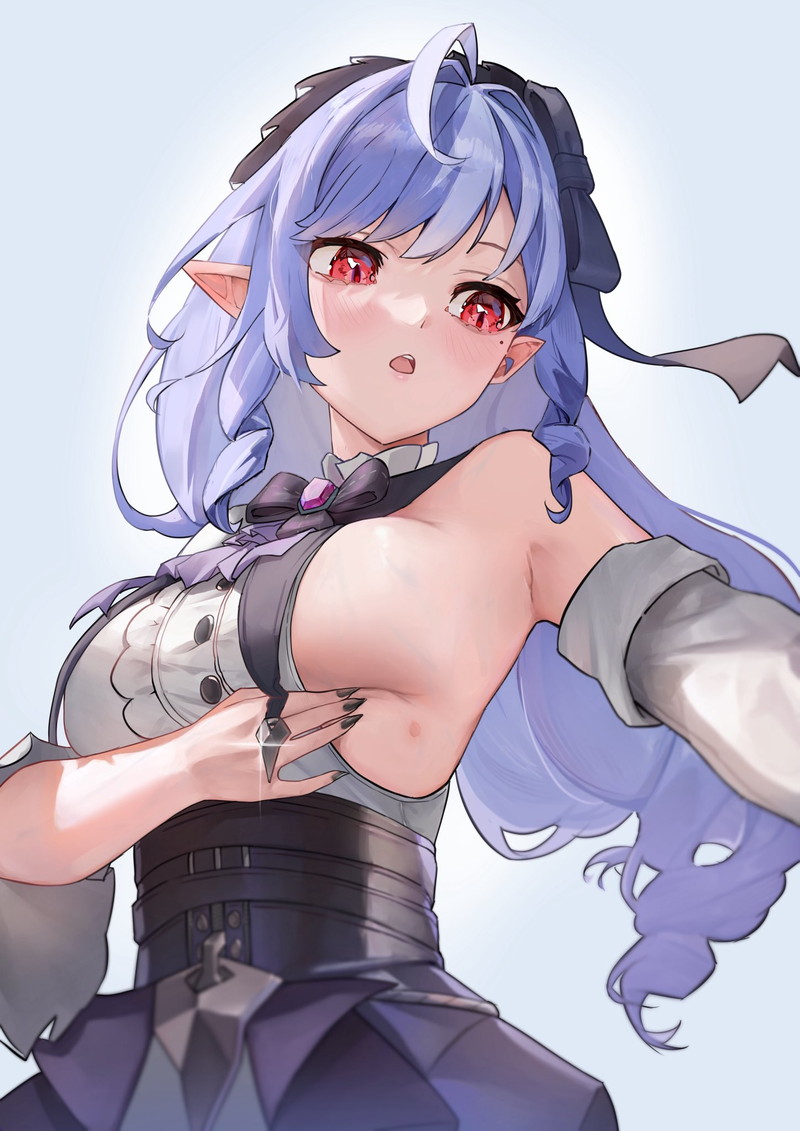 【二次】肩と腕が露出したノースリーブ服のエロ画像 Part２