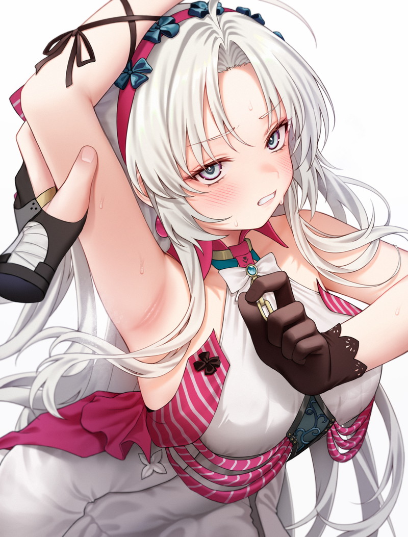 【二次】肩と腕が露出したノースリーブ服のエロ画像 Part２