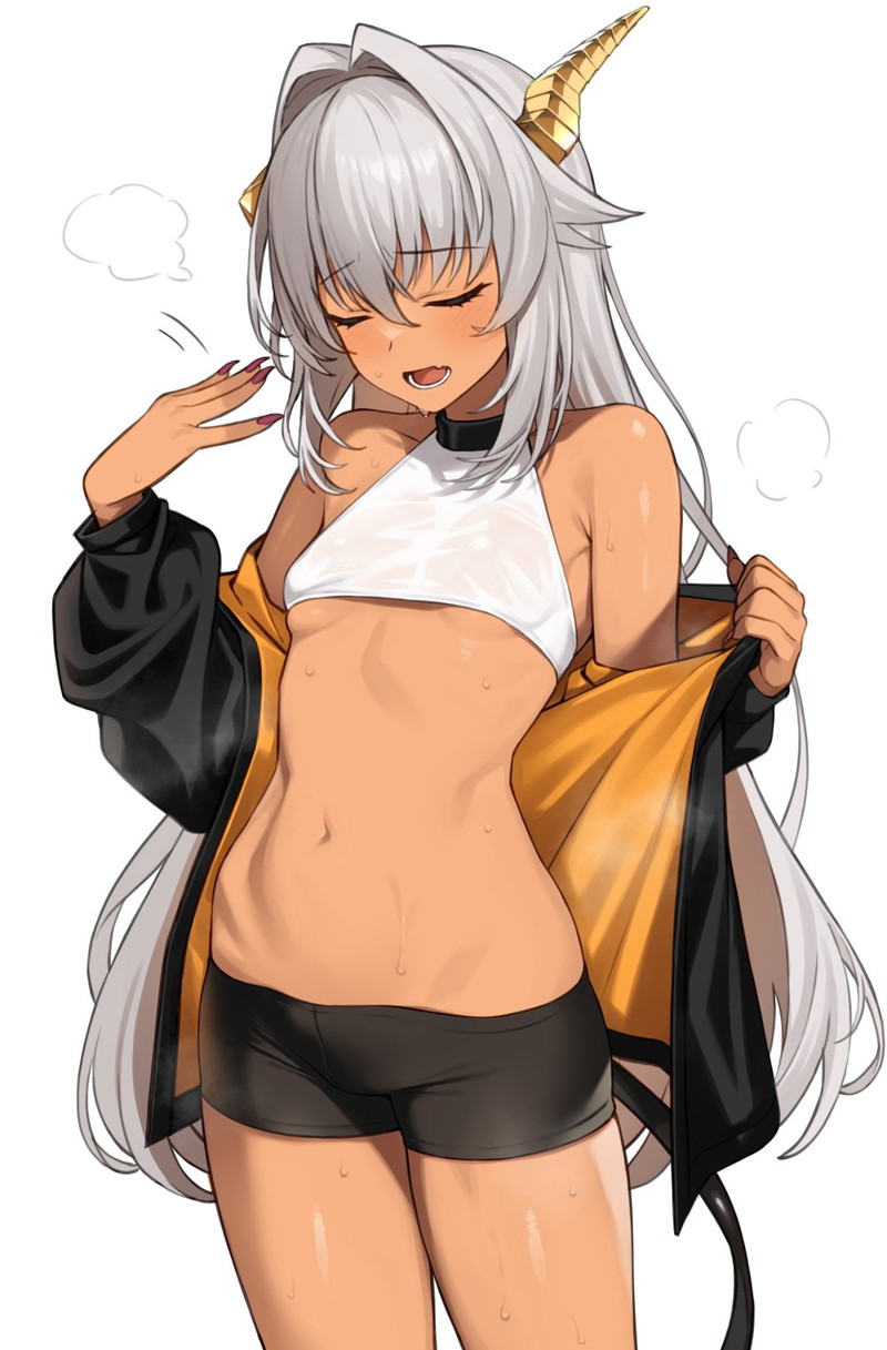 【二次】汗ばんだ肌や身体がエロい女の子の画像 Part２８