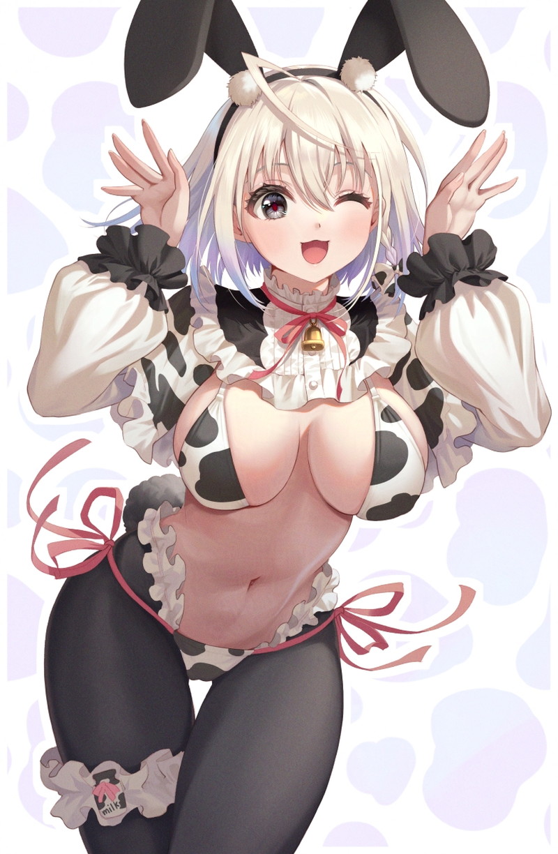 【二次】スケベな牛柄ビキニのエロ画像 Part１７