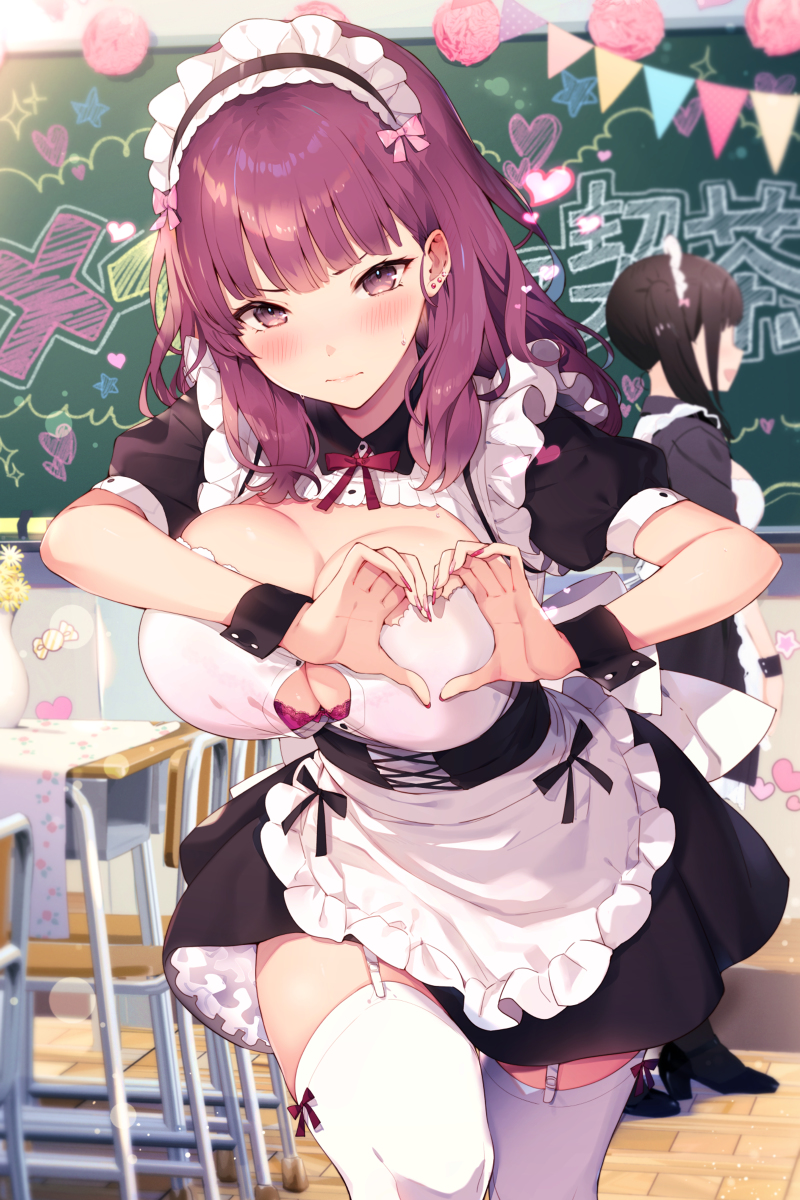 【二次】胸の谷間がエロい格好の女の子たちのエロ画像 Part１６