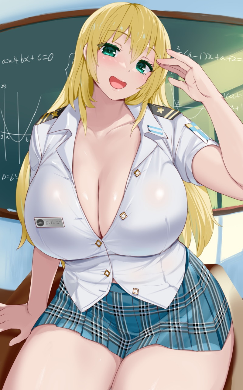 【二次】胸の谷間がエロい格好の女の子たちのエロ画像 Part１６
