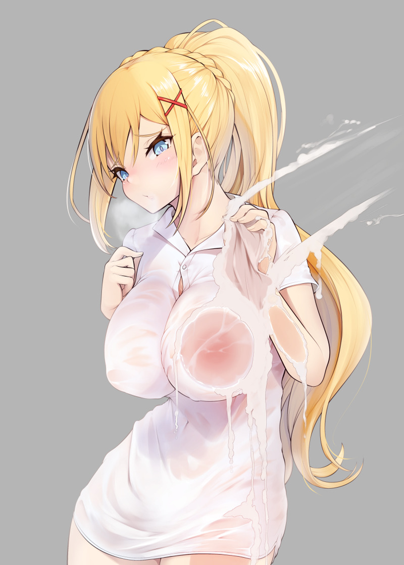 【二次】ガラスにおっぱいを押し付けたりしてるエロ画像 Part６