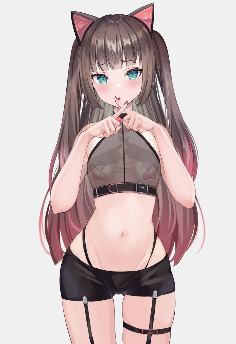 【二次】エッチなガーターベルトを付けた女子たちのエロ画像 Part７