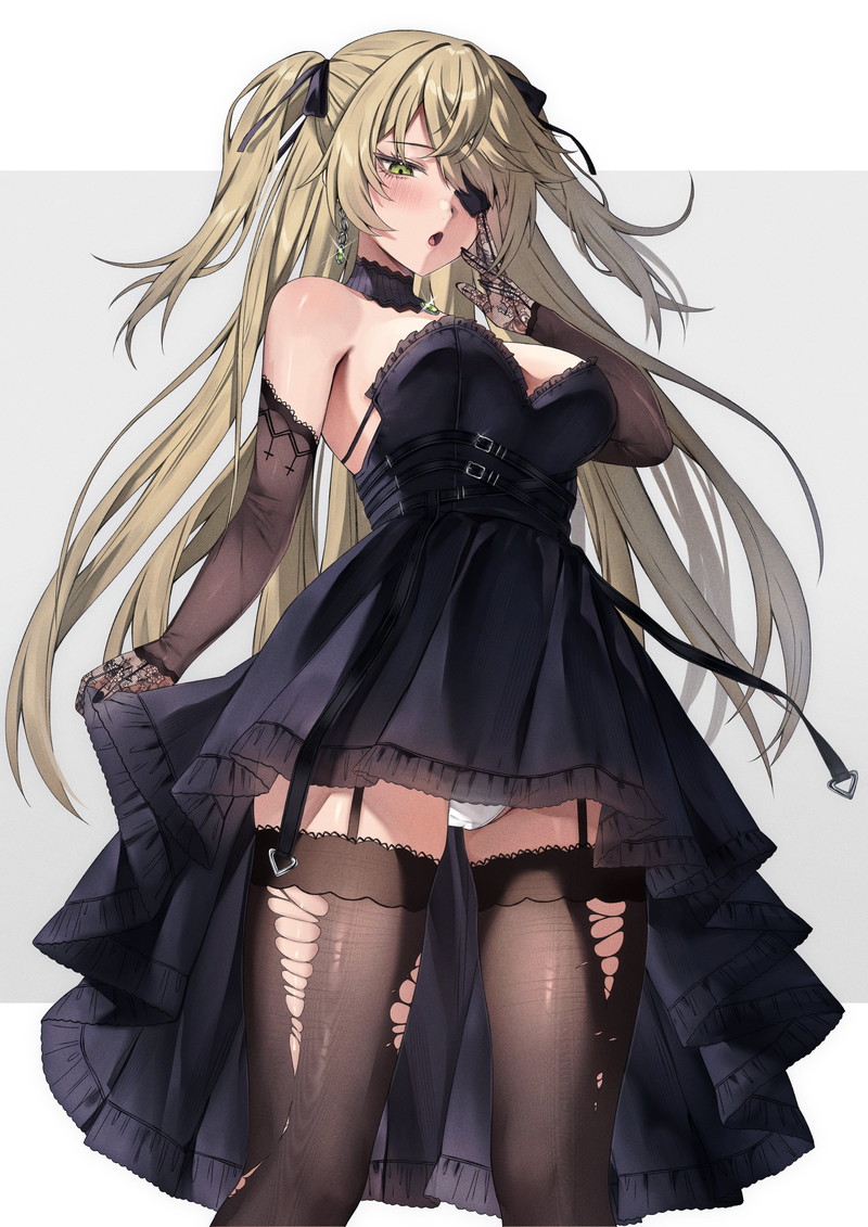 【二次】エッチなガーターベルトを付けた女子たちのエロ画像 Part７