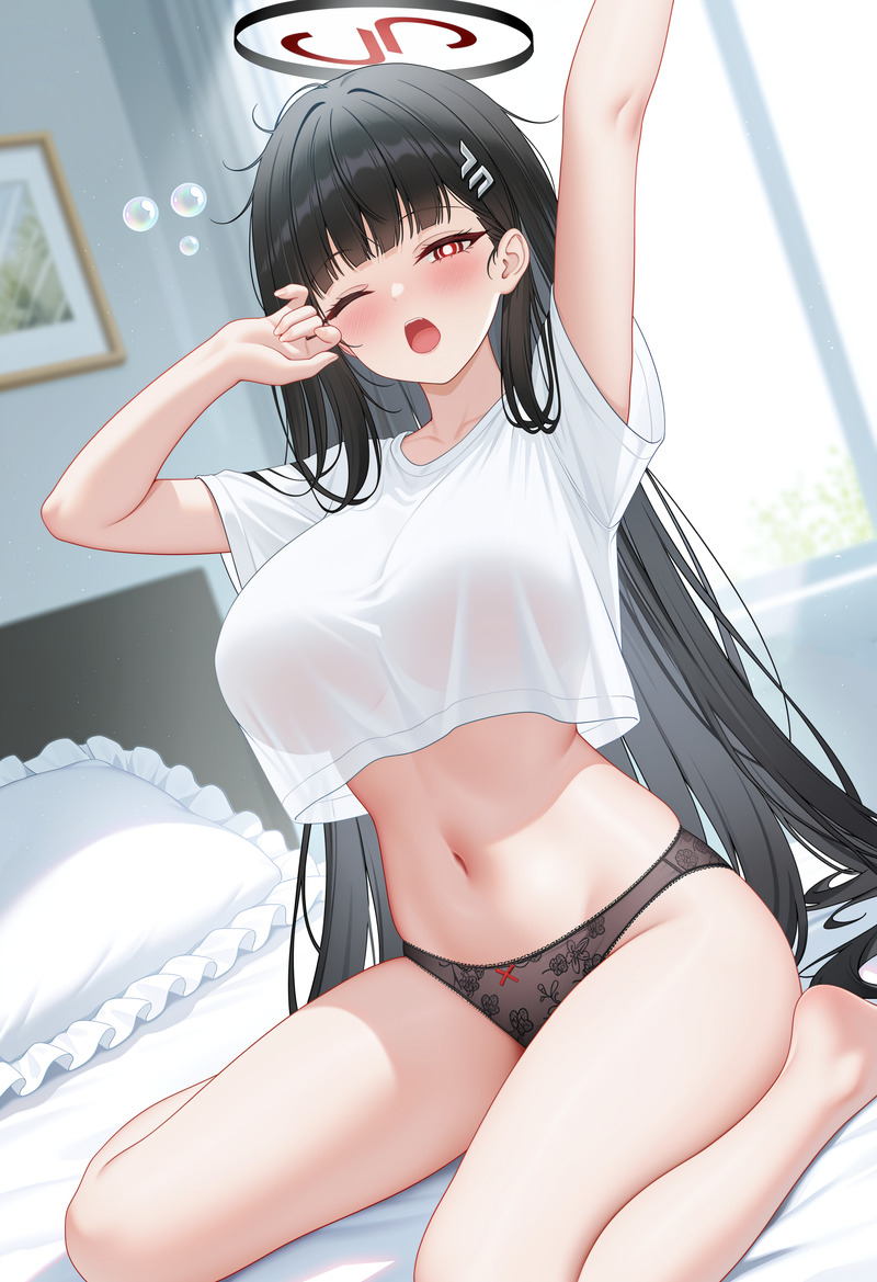 【二次】透け乳首やポッチがエロいノーブラ画像 Part３３