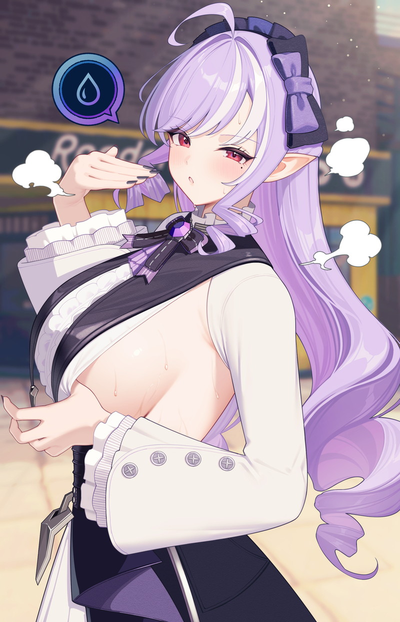 【二次】透け乳首やポッチがエロいノーブラ画像 Part３４