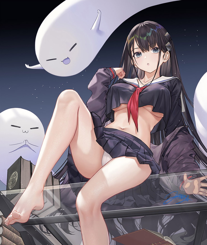 【二次】透け乳首やポッチがエロいノーブラ画像 Part３４