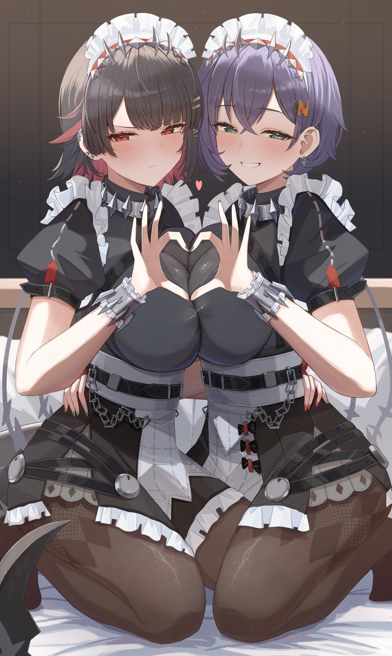 【二次】おっぱいをムニュッと押し付け合う乳合わせのエロ画像 Part１９