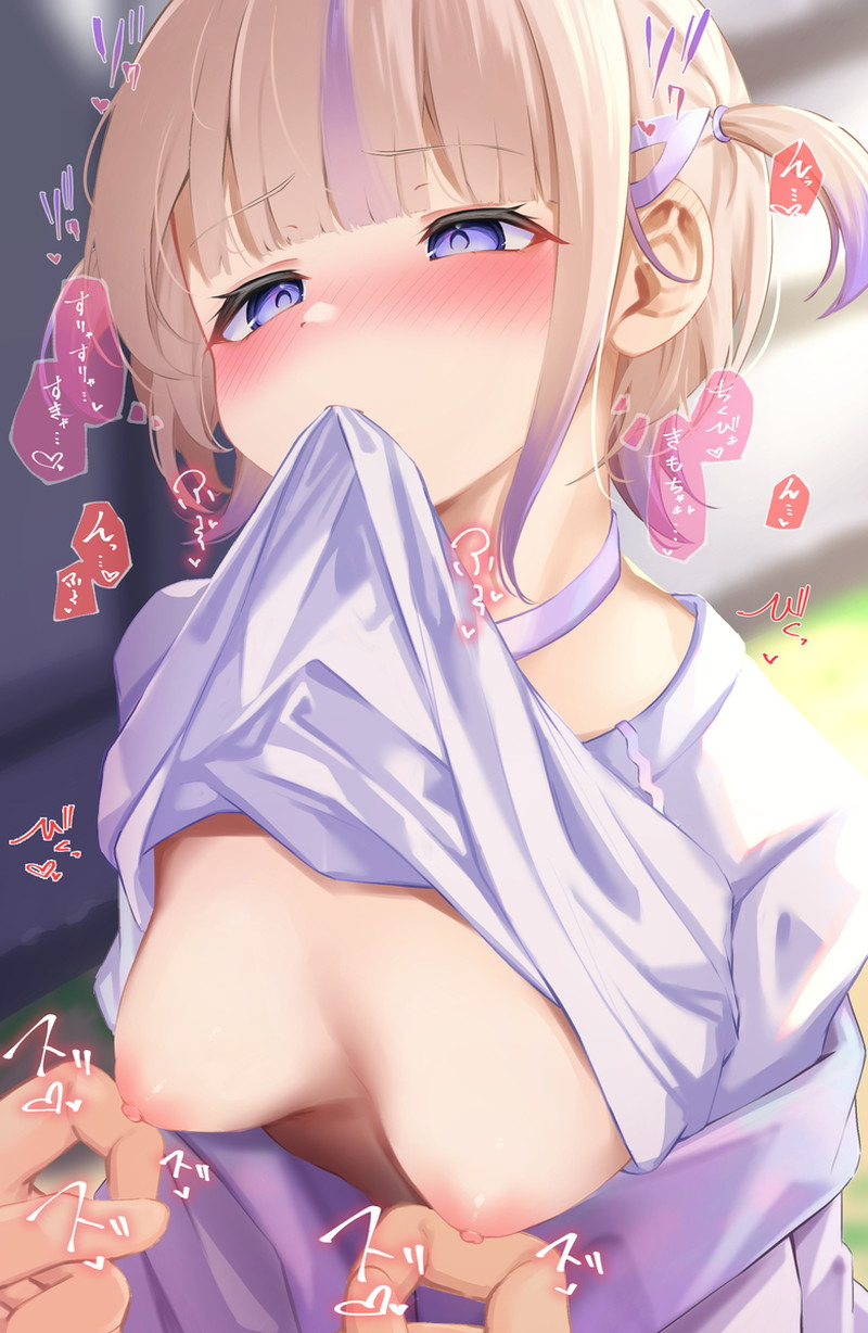 【二次】乳首で感じる女子たちの乳首責めエロ画像 Part６