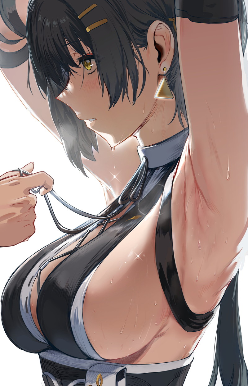 【二次】横乳、はみ出しおっぱいコスのエロ画像 Part５