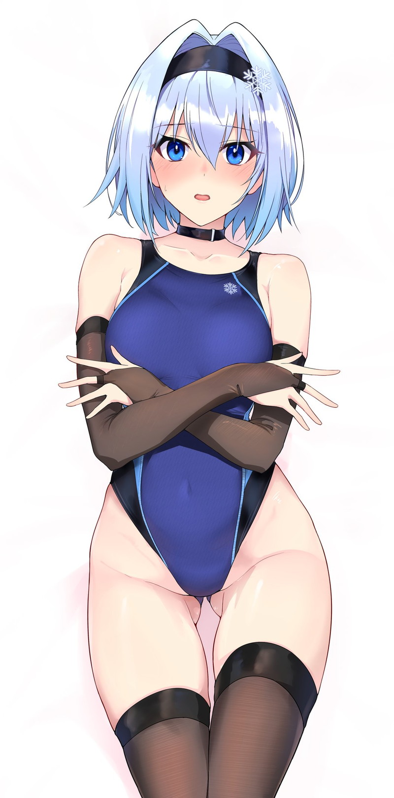 【二次】張り付きと食い込みがエロい競泳水着のエロ画像 Part２７