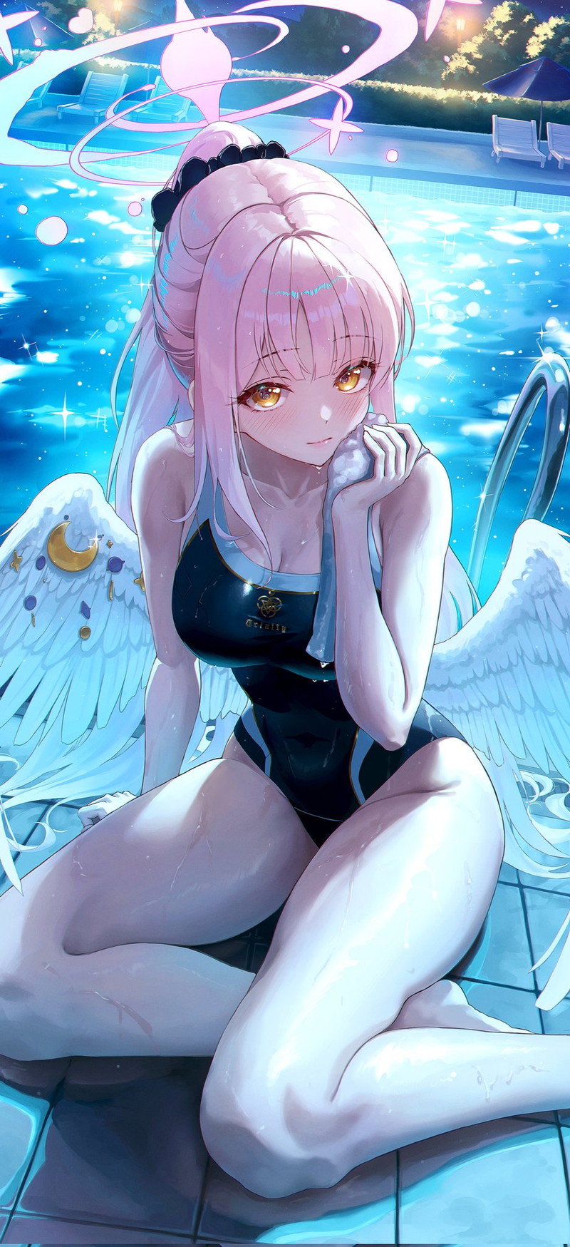 【二次】張り付きと食い込みがエロい競泳水着のエロ画像 Part２７