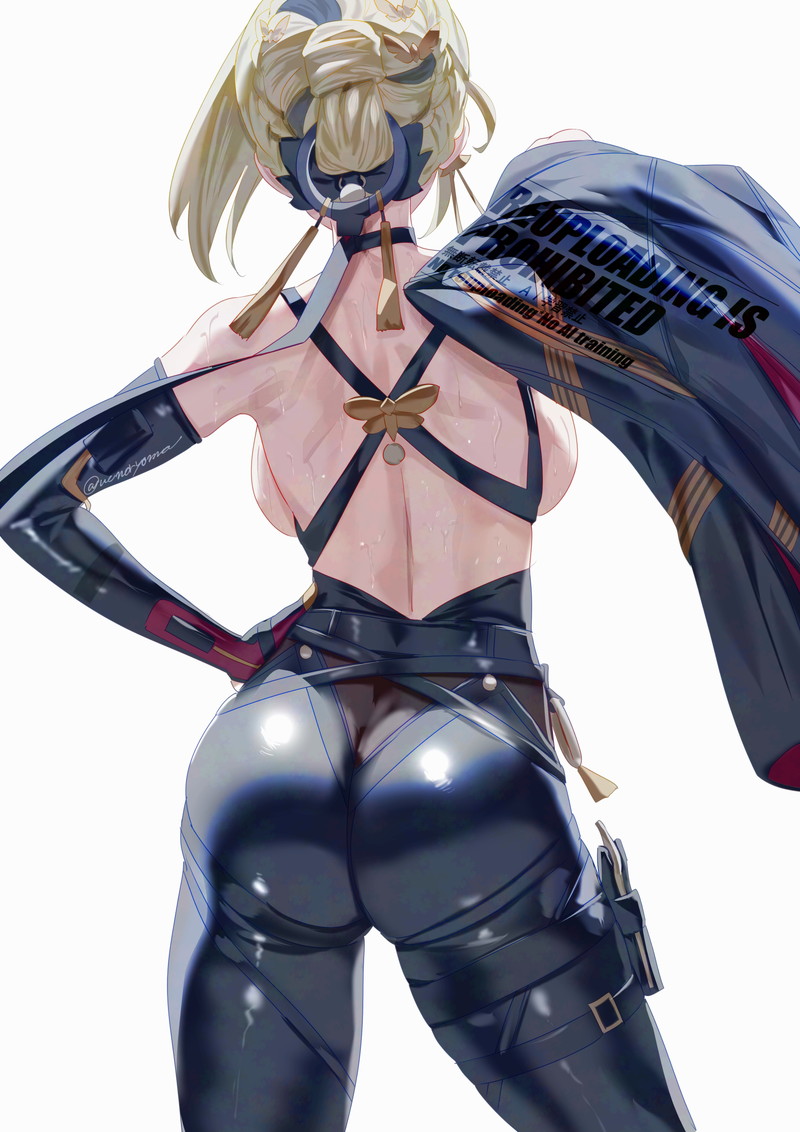 綺麗な背中が興奮する二次エロ画像まとめ Part６
