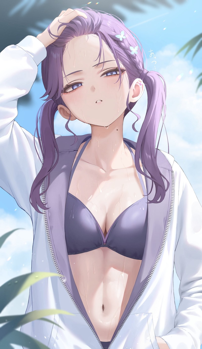 【二次】扇情的なはだけ、脱げかけエロ画像 Part４０