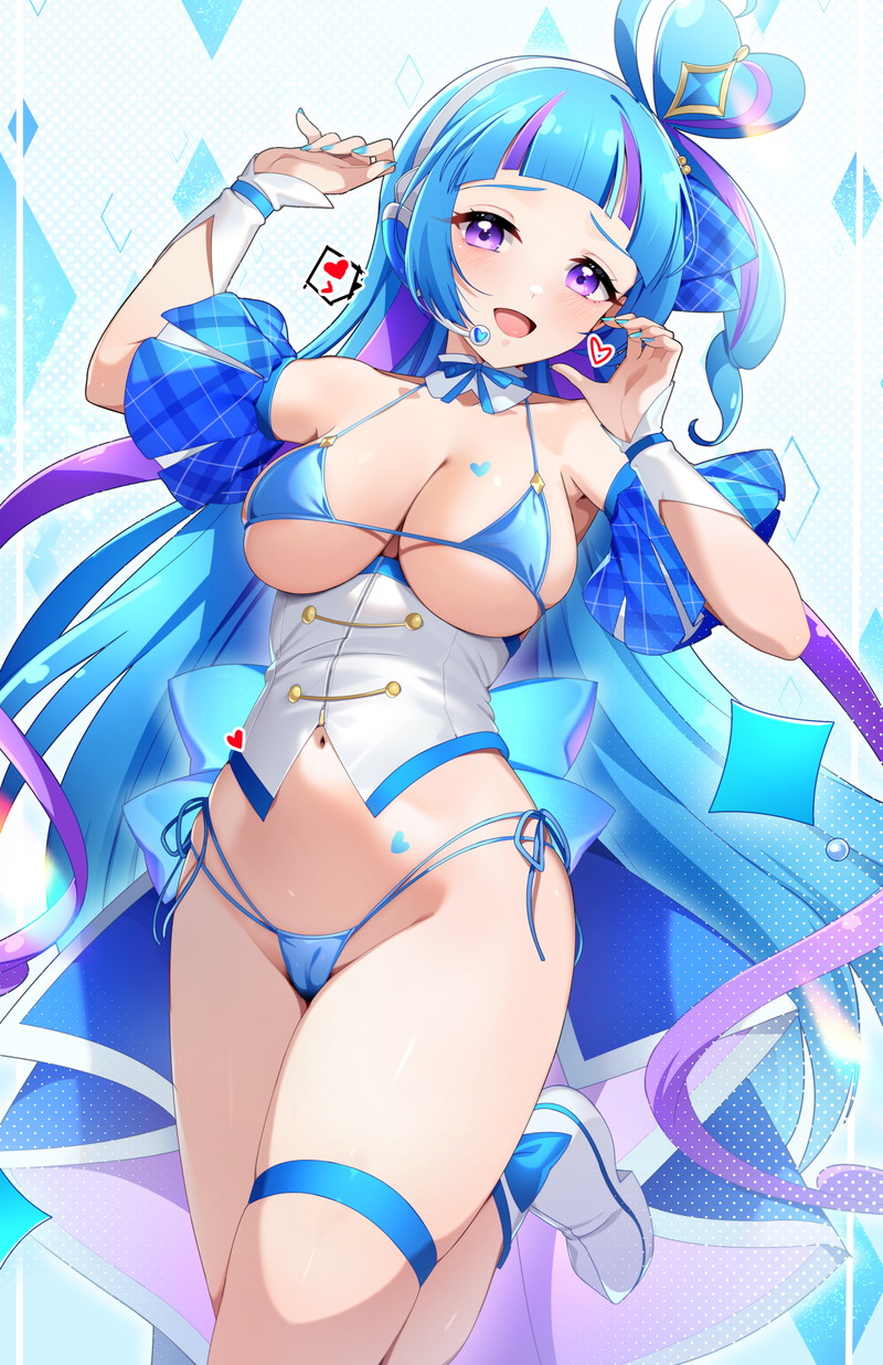 青い髪のキャラ、女の子の二次エロ画像 Part２４