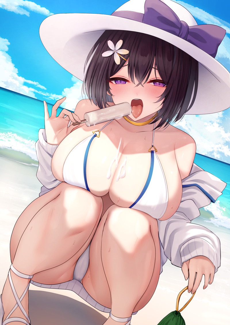 【二次】顔や身体がザーメンでドロドロになったぶっかけエロ画像 Part４